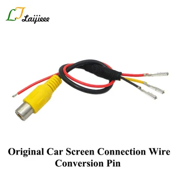 Originalni auto zaslon kabel za povezivanje pretvorbe Pin/za automobilsku kamere žičanu ili bežičnu/ interface RCA pretvara u Pin
