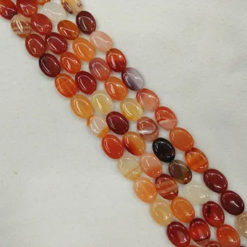Veleprodaja 42 kom./lot, Moderan, kvalitetan prirodni crveni oniks kamen ovalnog oblika, slobodan perle 13x18 mm Za DIY nakit, маркиров... 1
