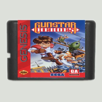 16-Bitna Igraća karta Gunstar Heroes Za Sega Mega Drive i Sega Genesis