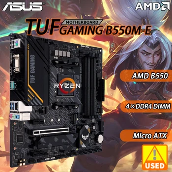 Matična ploča B550M za AM4 Ryzen ASUS TUF GAMING B550M-E Nova čipa, AMD B550 4xDDR4 128 GB PCI-E 4,0 2 ×M. 2 4 × SATA III Micro ATX