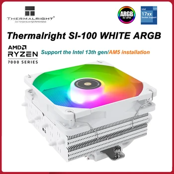 Thermalright SI-100 Bijela ARGB 6 heatpipe Way Cooler 100 mm Utična Radijator za Hlađenje Za Intel LGA1700 115X 1200 2011 AM4 AM5