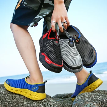 2020 Muška Voda cipele Ulica Prozračna Plaža Cipele Jednostavno Быстросохнущая Barska cipele Sportske Vodeni Planinarske Tenisice i Cipele 5