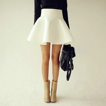 Slatka Mini-Suknje, Nova Ženska Odjeća, Topla Ženska Korejski Moderni Jesenski Osnovna Mini-suknja S Visokim Strukom, trapezoidni-link Crna Mini Suknja, Hit Prodaje