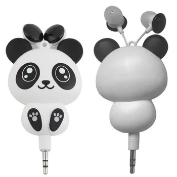 Crtić Panda Žičano Uvlačenje Slušalica-Slušalica MP3 Slušalice Slušalice