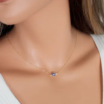 Jednostavan i elegantan turski plave oči ogrlica Privjesak za Žene i Djevojčice Najbolji Poklon Za Rođendan