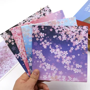 60шт Japanski Cvijet Origami Dječji Materijali Ručno DIY Scrapbooking Sklopivi Papir Za ručni rad Kvadratnom Cvjetni Uzorak Zanat Dekor