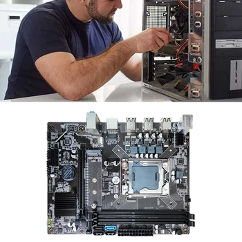 Matična ploča X79 s kabelom SATA + Kabel prekidača LGA1356 2XDDR3 ECC REG Utor za ram M. 2 NVME SATA3.0 Matična ploča za pc Igre