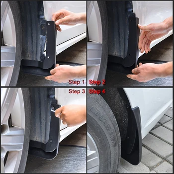 4 kom. ABS Za Changan Hunter 2020-2022 Auto Zaliske zaštitni lim zaštitni lim Krilo Vanjski Poklopac Auto Oprema 5
