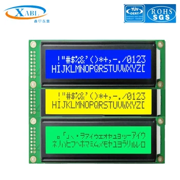 XABL 2002A 20X2 znakova Žuta Plava Zelena LCD modul LCM2002A ekran 116,0 mm x 35,0 mm Tipska utičnica Nestandardne veličine