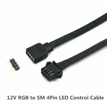 50 cm 5 12 U RGB ARGB Kabeli za Upravljanje za DEEPCOOL Phanteks Lian-Li Led Trake SM 3Pin 4Pin ARGB Kabel Adapter za Upravljanje 2