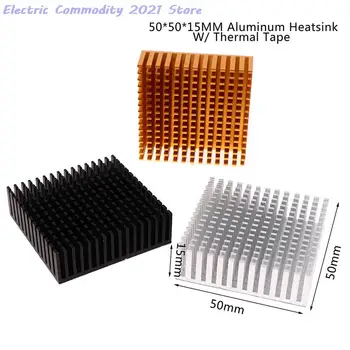 50*50*15 mm Novi Aluminijski Radijator Ploča Hladnjaka za CPU Power IC Chip Cooler Radijator
