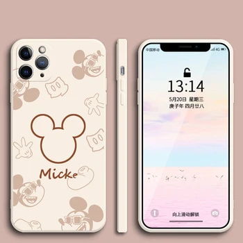 Anime Mickey Mouse Za iPhone 13 12 11 Pro MAX 13 12 Mini 6 6S 7 8 Plus SE 2020 X XS XR MAX Zaštitna Torbica Za Telefon Crtani Anime 1