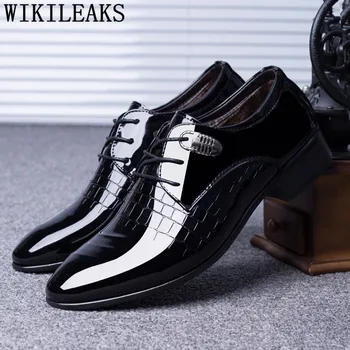 Talijanski oxfords, službena obuća, muška obuća-Oxfords Za muškarce, modeliranje cipele 2022, vjenčanje muške cipele Derbi Calzado Hombre Erkek Ayakkabi