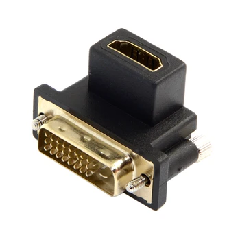 DVI-HDMI-kompatibilni adapter 1080P DVI-D 24 + 1 muški na-HDMI-kompatibilnu Ženski Kabelski priključak Pretvarač 1