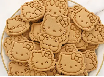Hello Kitty Kreativni Lik iz crtaća Nož Za Keks Crtani DIY Kruh Kalup Keks Probijanje Otiskivanje Tortu Kalup Alat Za Pečenje Igračka 4